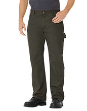 Load image into Gallery viewer, Dickies Men's Relaxed Straight Fit Lightweight Duck Carpenter Jean, Black Olive, 34W x 30L