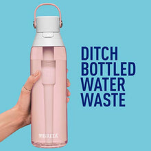 Load image into Gallery viewer, Brita Plastic Water Filter Bottle, 26 Ounce, Blush, 1 Count