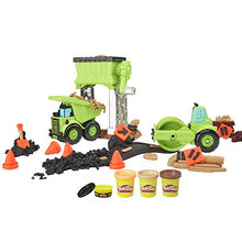 Load image into Gallery viewer, Play-Doh Wheels Gravel Yard Construction Toy with Non-Toxic Pavement Buildin' Compound Plus 3 Additional Colors