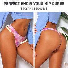 Load image into Gallery viewer, Thong underwear for women,No Show Breathable Cotton Womens Thongs Underwear Seamless Thongs for Women Pack (Multicoloured E-10pack, Medium)