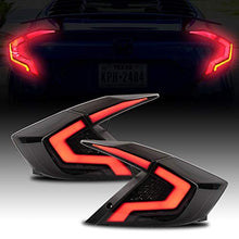 Load image into Gallery viewer, inginuity time LED Tail Lights For Honda Civic Sedan 10Th Gen 2016-2021 DRL Start Up Animation Rear Lamp Assembly (Not for hatchback)