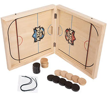 Load image into Gallery viewer, Crazy Games AST Sling Puck Game, Sling Games Fast Sling Puck Table Game Paced Sling Puck Winner Wood Board Sport Toys