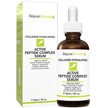 Load image into Gallery viewer, Peptide Complex Serum with Matrixyl 3000 (2 oz, Double-Sized) Minimizes Look of Fine Lines & Deep Wrinkles, Crow's Feet, Crepey Skin. Lightweight Anti Aging Moisturizer for Face & Neck