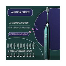 Load image into Gallery viewer, JINSUO Xiaobingbingjiaju Ultrasonic Sonic Electric Toothbrush 10 Mode USB Rechargeable Electronic Tooth Brush Waterproof Teeth Whitening Dental Brush (Color : Silver)