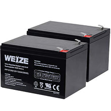 Load image into Gallery viewer, Weize 12 Volt 12AH SLA Rechargeable Battery Replace UB12120, EXP1212, 6FM12, LHR12-12, GPS12-12, F2, 2 Pack