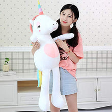 Load image into Gallery viewer, Giant Unicorn Stuffed Animal Toy,Soft Large Unicorns Plush Pillow Gifts for Kids Birthday,Valentines,Christmas (White, 43.3")