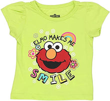 Load image into Gallery viewer, Sesame Street Girls' Modern/Fitted, Green Elmo Smile, 12 Months