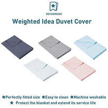 Load image into Gallery viewer, Weighted Idea Weighted Blanket 15 Pounds (Queen Size,60''x80'', Sea Grass Blue) Cooling Bamboo Viscose with Glass Beads