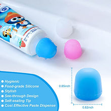 Load image into Gallery viewer, 6 Pack Toothpaste Cap, Tnvee Self Closing Toothpaste Squeezer Dispenser for Kids and Adults in Bathroom, Hygiene No Mess No Waste
