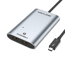 Load image into Gallery viewer, WAVLINK Thunderbolt 3 to Dual HDMI Display Adapter 4K@60Hz, Thunderbolt 3 up to 40Gbps to Dual Monitor HDMI 2.0 Video Converter Compatible with 2016 above MacBook Pro and Some Windows, Plug & Play