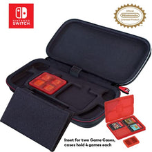 Load image into Gallery viewer, Game Traveler Nintendo Switch Licensed Mario Odyssey Case - Adjustable Viewing Stand & Game Case Storage , Protective Vinyl Hard Shell Case with Deluxe Carry Handle - Nintendo Switch and Switch OLED
