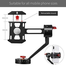 Load image into Gallery viewer, Zecti Tripod Head for Cell Phone CNC Aluminum Alloy 360 Degree Smooth Rotation All-Dimensional Angle Adjusting Video Head for Tripod Monopod Sliders