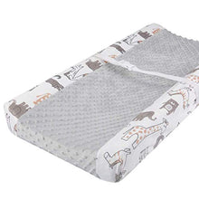 Load image into Gallery viewer, BORITAR Unisex Dot Changing Pad Covers, Ultra Soft Minky Fabric Changing Table Sheets with Stretchy, Brown Animal Design