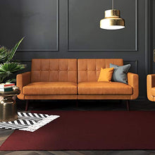 Load image into Gallery viewer, Better Homes & Gardens Nola Sofa Bed (Camel Faux Leather)