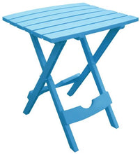 Load image into Gallery viewer, Adams Manufacturing 8500-21-3700 Plastic Quik-Fold Side Table, Pool Blue