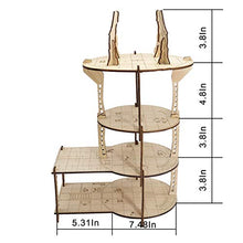 Load image into Gallery viewer, D&D 3D Mage's Tower Battle Map 4-Level 16 Inches Tall Wood Laser Cut with 1" Grid Wargaming Terrain for Dungeons & Dragons, Pathfinder, Warhammer or Other Tabletop RPG