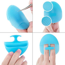Load image into Gallery viewer, Super Soft Silicone Face Cleanser and Massager Brush Manual Facial Cleansing Brush Handheld Mat Scrubber For Sensitive, Delicate, Dry Skin (Pack of 4)