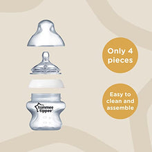 Load image into Gallery viewer, Tommee Tippee Closer to Nature Baby Bottle, Anti-Colic, Breast-like Nipple, BPA-Free - Extra Slow Flow, 5 Ounce (4 Count), Translucent (522568)