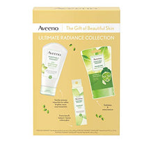 Load image into Gallery viewer, Aveeno Ultimate Radiance Collection Skincare Gift Set with Brightening Daily Face Scrub, Peel-Off Face Mask, and Infusion Drops, Evens Skin Tone for Softer, and Glowing Skin, 3 items