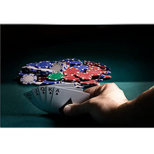 Load image into Gallery viewer, Fat Cat 11.5 Gram Texas Hold 'em Claytec Poker Chip Set with Aluminum Case, 500 Striped Dice Chips