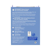 Load image into Gallery viewer, Neutrogena Day & Night Wipes, Makeup Remover Face Cleansing Towelettes & Night Calming Facial Cloths, 100% Plant Based Fibers Wipe Away Dirt, Alcohol-Free, 3 Packs of 25 ct, 75 ct