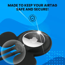 Load image into Gallery viewer, Disney Mickey Mouse Ears 4-Pack Silicone Airtag Holder Case- 4 Airtag Keychain Holder Included- Mickey Mouse Airtag Loop with 4 Designs- Keychain Accessories for Apple Airtag- Airtag Case 4 Pack