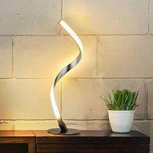 Load image into Gallery viewer, Albrillo Spiral Design LED Table Lamp - Dimmable Desk Lamp Touch Button, Warm White 3000K Bedside Lamps of Stainless Steel, 1.5m Cable, 5W 450LM Nightstand Lamps, for Bedroom, Office, Living Room