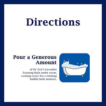 Load image into Gallery viewer, Dr Teal’s Foaming Bath with Pure Epsom Salt, Soothe & Sleep with Lavender, 34 fl oz, Purple