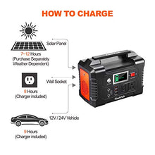 Load image into Gallery viewer, 200W Portable Power Station, FlashFish 40800mAh Solar Generator with 110V AC Outlet/2 DC Ports/3 USB Ports, Backup Battery Pack Power Supply for CPAP Outdoor Advanture Load Trip Camping Emergency.