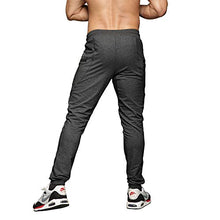 Load image into Gallery viewer, MAIKANONG Mens Slim Fit Joggers Tapered Sweatpants for Gym Running Athletic Dark Grey