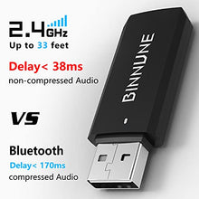 Load image into Gallery viewer, BINNUNE Wireless Gaming Headset with Microphone for PC PS4 PS5 Playstation 4 5, 2.4G Wireless Bluetooth USB Gamer Headphones with Mic for Laptop Computer
