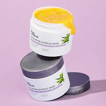 Load image into Gallery viewer, Exfoliating Glycolic Face Mask & Scrub - Acne & Blackhead Treatment for Brightening and Exfoliation with Turmeric & Vitamin C - Natural AHA Enzyme Exfoliant for Scars & Glowing Skin