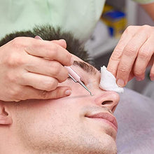 Load image into Gallery viewer, 3 Pieces Blackhead Tweezers Acne Blemish Stainless Steel Blemish Extractor Tool for Remove Blackhead Acne Whitehead Pimple Bend Curved Tweezer Skin Blackhead Remover Tools (Champagne Purple)