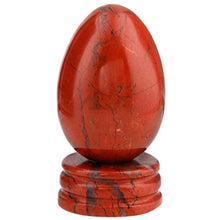 Load image into Gallery viewer, mookaitedecor Bundle - 2 Items: Red Jasper Crystal Egg with Stone Stand & Pocket Palm Stone Worry Stones