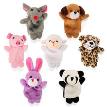 Load image into Gallery viewer, JOYIN 28 Packs Valentines Day Gift Cards Prefilled with Animal Finger Puppet and Heart Box Set for Kids Party Favors, Classroom Exchange Prizes, Valentine’s Greeting Cards