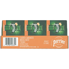 Load image into Gallery viewer, Perrier L'Orange Flavored Sparkling Water, 8.45 FL OZ Slim Cans (30 Count)