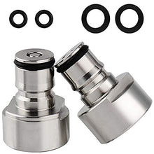 Load image into Gallery viewer, FERRODAY Ball Lock Keg Coupler Adapter Commercial Keg to Ball Lock Keg Quick Disconnect Conversion Kit Fits to A D S G Type Keg Coupler FPT 5/8 Thread Stainless Steel Gas & Liquid Post for Homebew