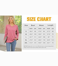 Load image into Gallery viewer, Long Sleeve Shirts for Women Fall Clothes Comfy Tunic Sweatshirts Coffee 2XL