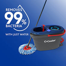 Load image into Gallery viewer, O-Cedar EasyWring RinseClean Microfiber Spin Mop & Bucket Floor Cleaning System, Grey