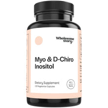 Load image into Gallery viewer, Myo-Inositol & D-Chiro Inositol Blend | 30-Day Supply | Most Beneficial 40:1 Ratio | Hormonal Balance & Healthy Ovarian Function Support for Women | Vitamin B8 | (120 Capsules)