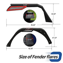 Load image into Gallery viewer, OEDRO Fender Flares w/ Signal Lights Compatible with 2018-2022 Jeep Wrangler JL & JLU Unlimited (2-Door & 4-Door), Off-Road Widened Steel Front & Rear 4 PCS Set