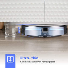 Load image into Gallery viewer, Robot Vacuum 2000Pa Robotic Vacuum Cleaner (Slim) Max Suction Quiet Multiple Cleaning Modes Self-Charging Vacuum with Boundary Strips for Pet Hair Hard Floor Medium-Pile Carpets