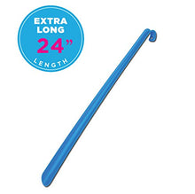 Load image into Gallery viewer, NOVA Medical Products NOVA Extra Long 24” Shoe Horn, Flexible Plastic, Blue Color