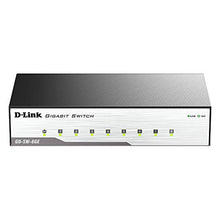 Load image into Gallery viewer, D-Link Ethernet Switch, 8 Port Unmanaged Gigabit Metal Fanless Desktop Plug n Play (GO-SW-8GE)
