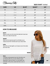 Load image into Gallery viewer, Blooming Jelly Womens Chiffon Blouses Elegant Lantern Long Sleeve Round Neck Top Pom Pom Shirt(Large, Wine Red)