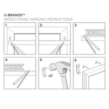 Load image into Gallery viewer, U Brands Magnetic Dry Erase Board, 20 x 30 Inches, White Wood Frame (2071U00-01)