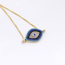 Load image into Gallery viewer, SENFAI Classics Evil Eye Adjustable Bracelet with Yellow Gift Box (1-1)