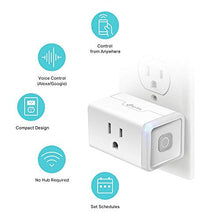 Load image into Gallery viewer, Kasa Smart Plug Mini, Smart Home Wi-Fi Outlet Works with Alexa & Google Home, Wi-Fi Simple Setup, No Hub Required – A Certified for Humans Device (HS105)