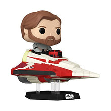 Load image into Gallery viewer, Funko Pop! Ride Super Deluxe: Star Wars Hyperspace Heroes - OBI-Wan Kenobi in Delta 7 Jedi Starfighter, Amazon Exclusive