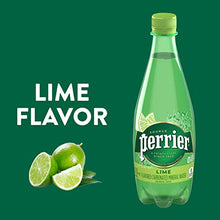 Load image into Gallery viewer, Perrier Lime Flavored Sparkling Water, 16.9 FL OZ Plastic Water Bottles (24 Count)